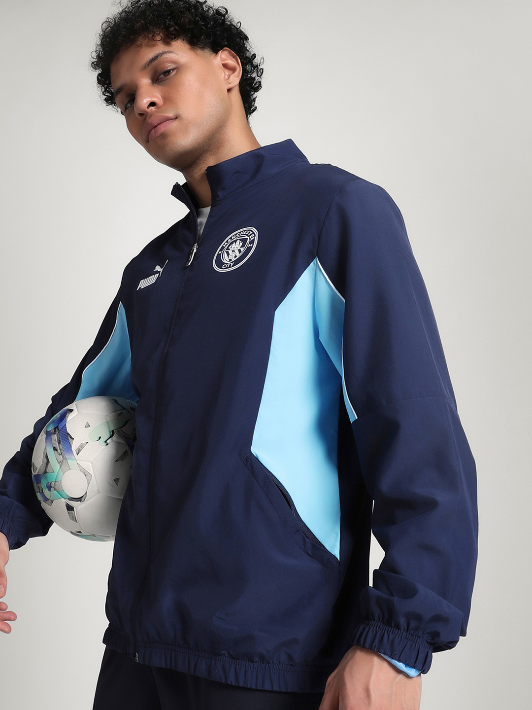 Puma Manchester City FtblARCHIVE Men's Colorblocked Football Jacket