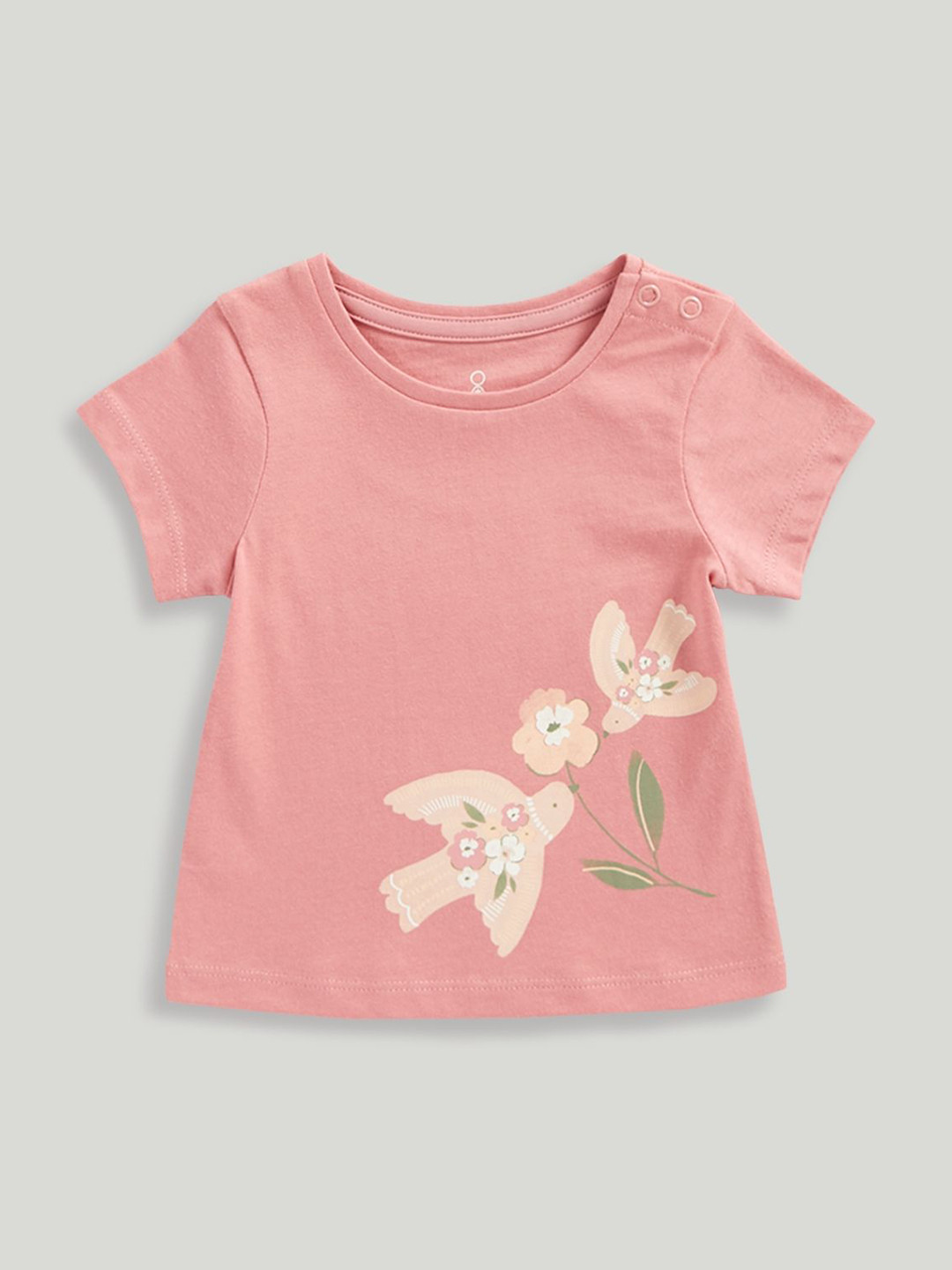 mothercare Girls Floral Printed T-shirt