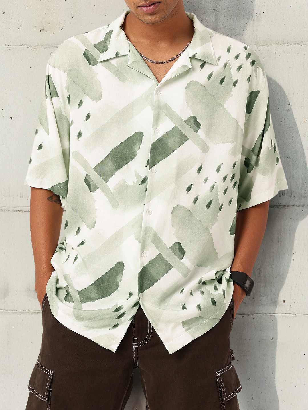 Kook N Keech Lapel Oversized Fit Shirt