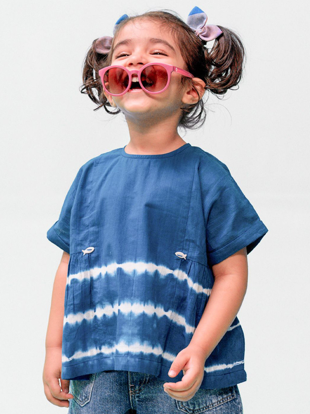 Tiber Taber Girls Tie and Dye Cotton Top