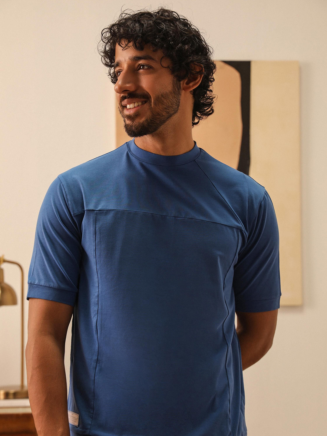 PRIMAL GRAY Men V-Neck Pockets T-shirt