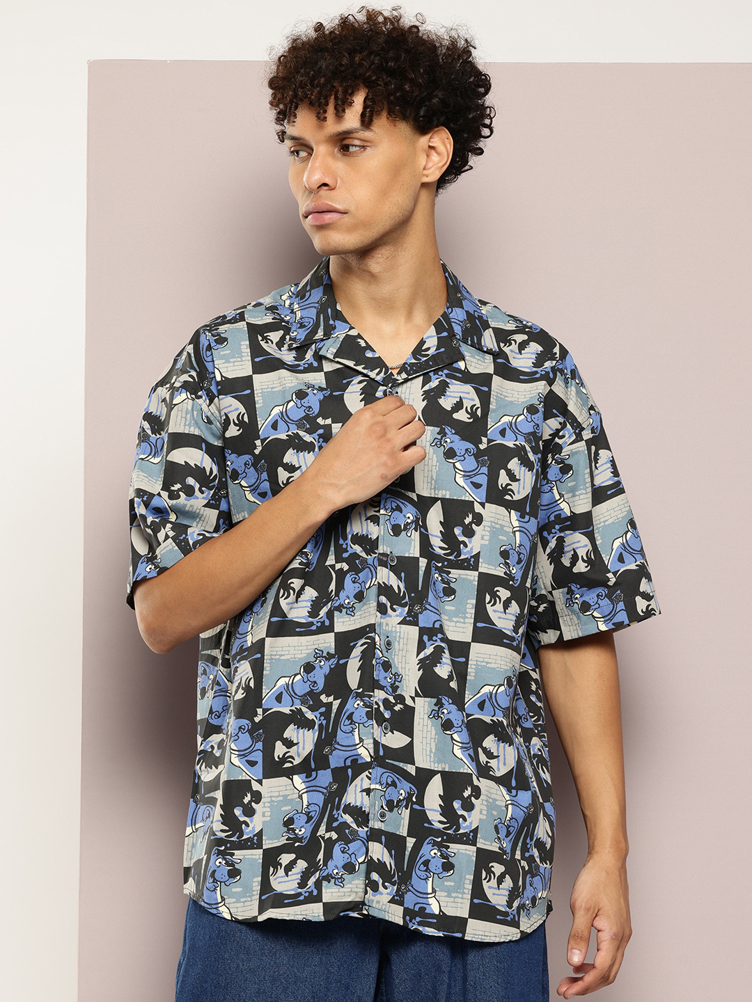 Kook N Keech Toons Scooby-Doo Printed Cotton Oversized Shirt
