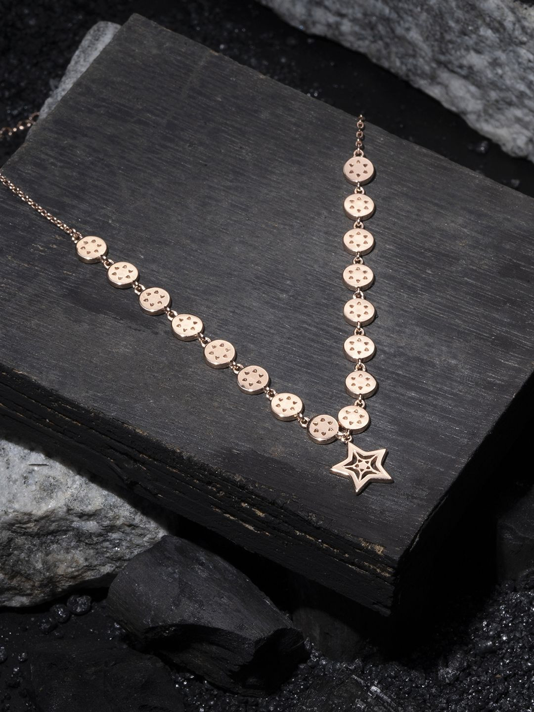 TOUCH925 Circlet 92.5 Pure Silver Starry Circlet Necklace