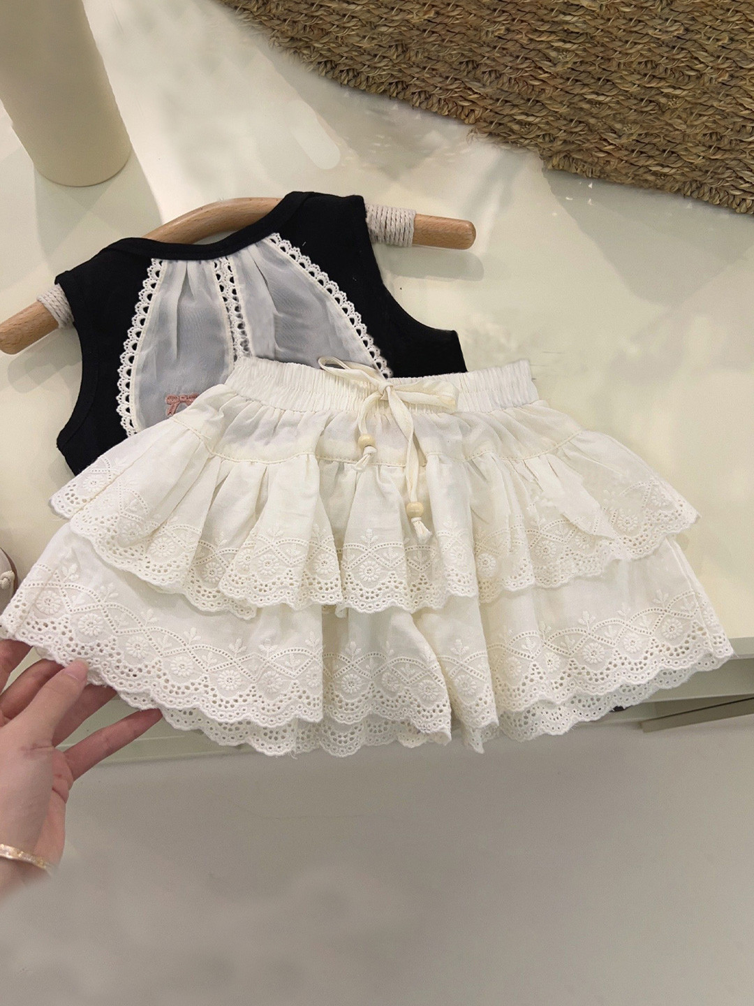 FOREVER FRIDAY Infant Girls Pure Cotton Layered A-Line Skirt