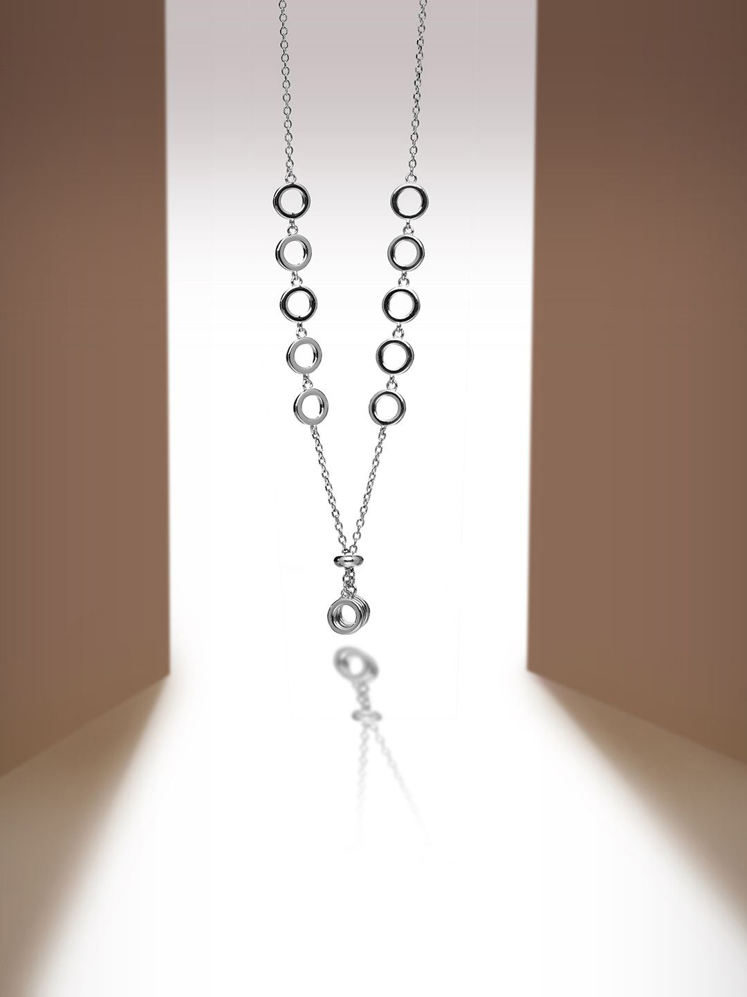 TOUCH925 Eternal Circle 92.5 Pure Silver Minimal Chain
