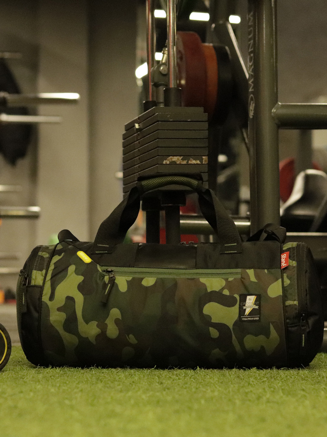 Sfane Unisex Printed Shoulder Straps Medium Sports or Gym Duffel Bag