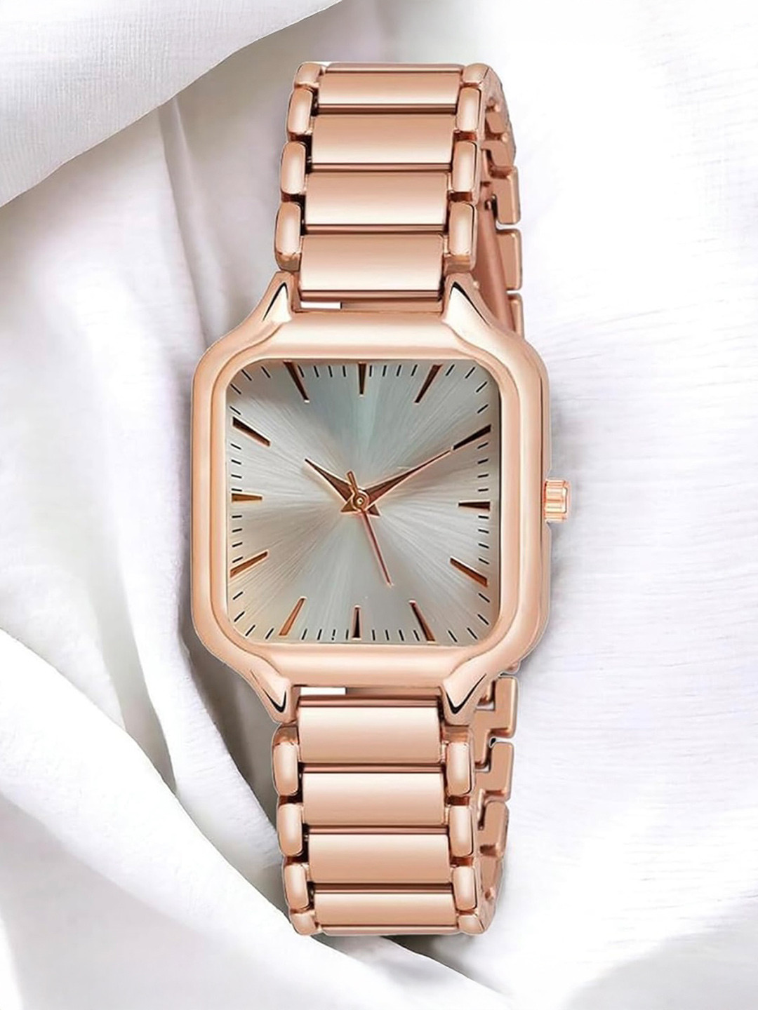 SWADESI STUFF Women Dial & Bracelet Style Straps Analogue Watch SDS 156 ROSEGOLD