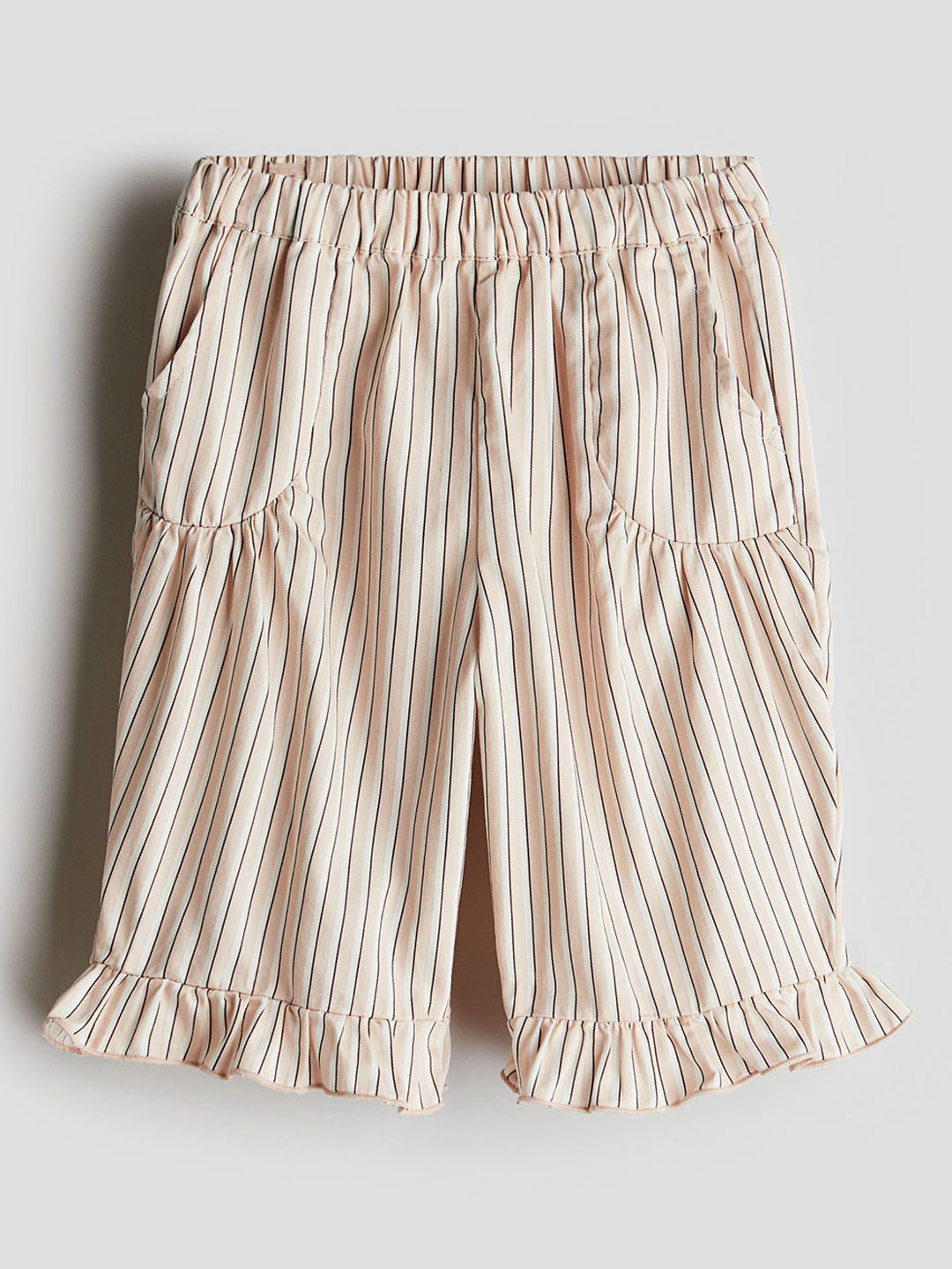 H&M Frilled Cotton Poplin Trousers