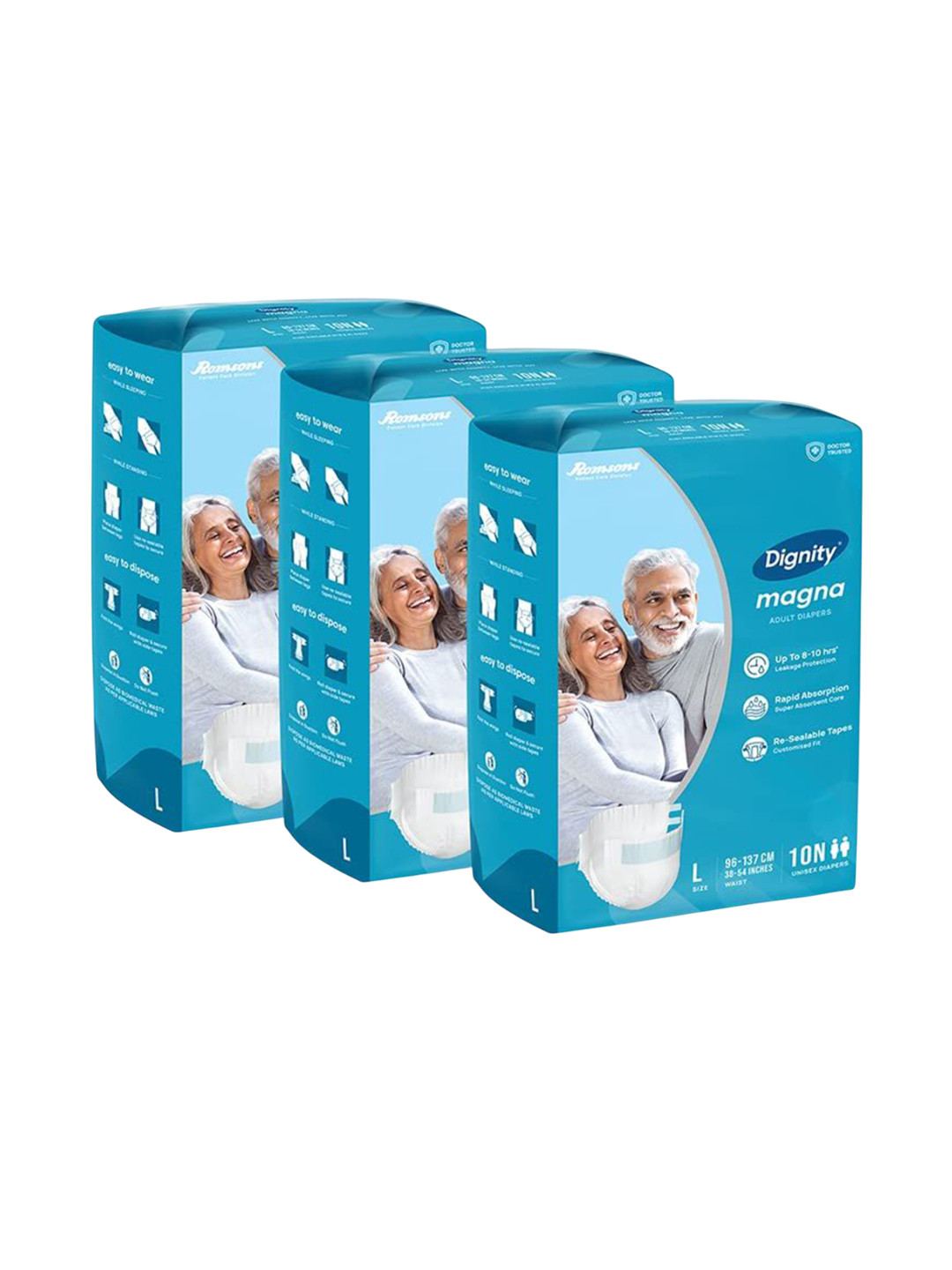 Dignity Magna Adult Diapers - 30Pc