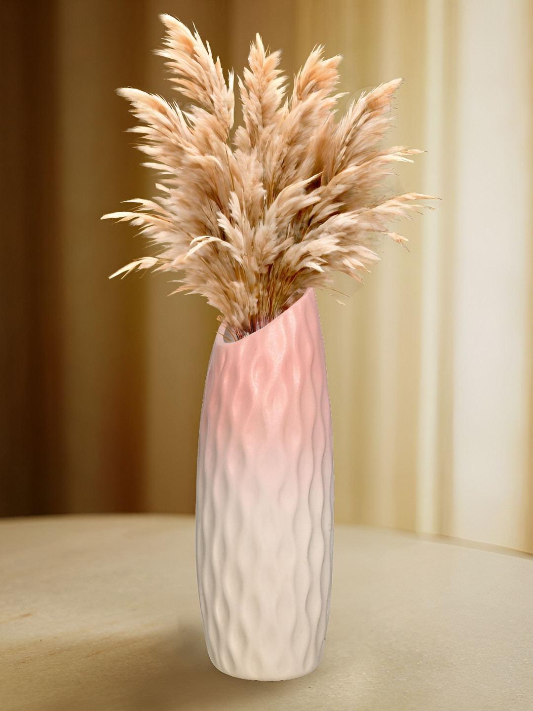 Aura Pink & White Porcelain Flower Vase