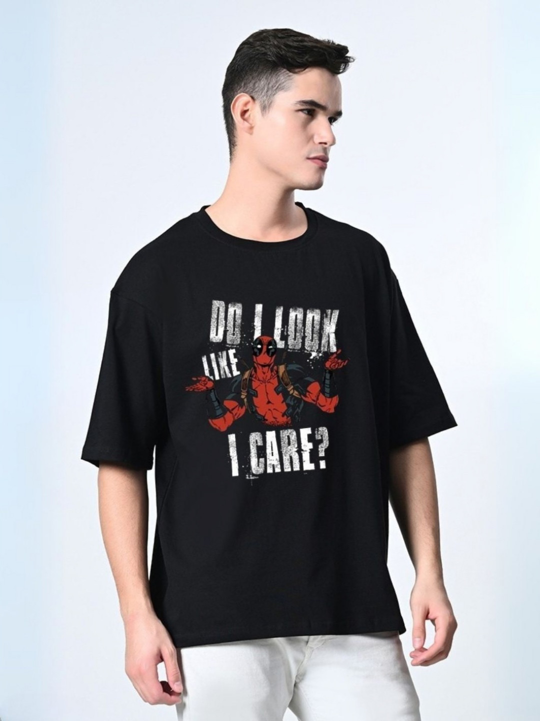 OWL MINK Men Humour Comic Oversized Cotton T-shirt