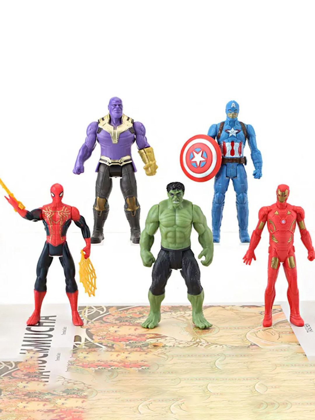 ADKD Set Of 5 Small Superheroes Toys