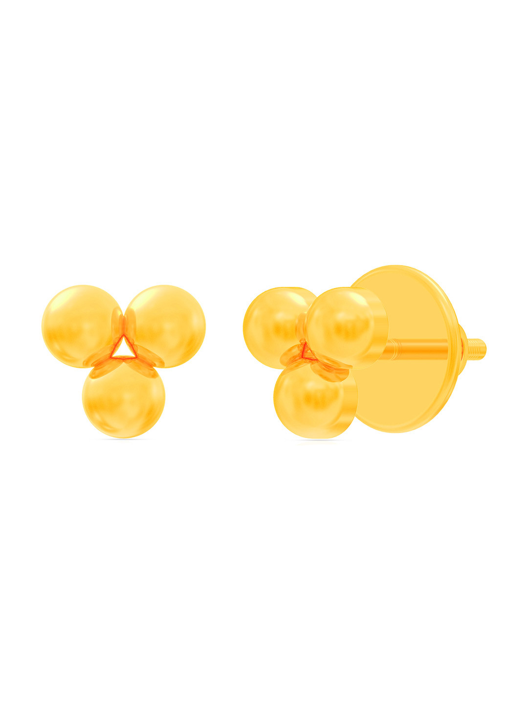 WHP JEWELLERS Trinity Ball 22 KT  Earring For Women.