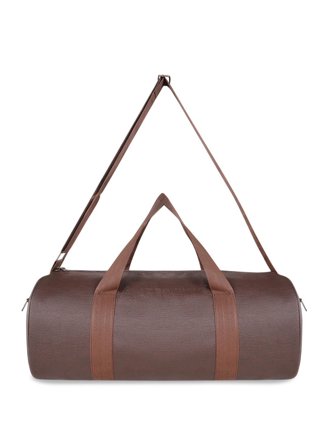 ARROWMAX Medium Sports or Gym Detachable Shoulder Strap And Handles Leather Duffel Bag