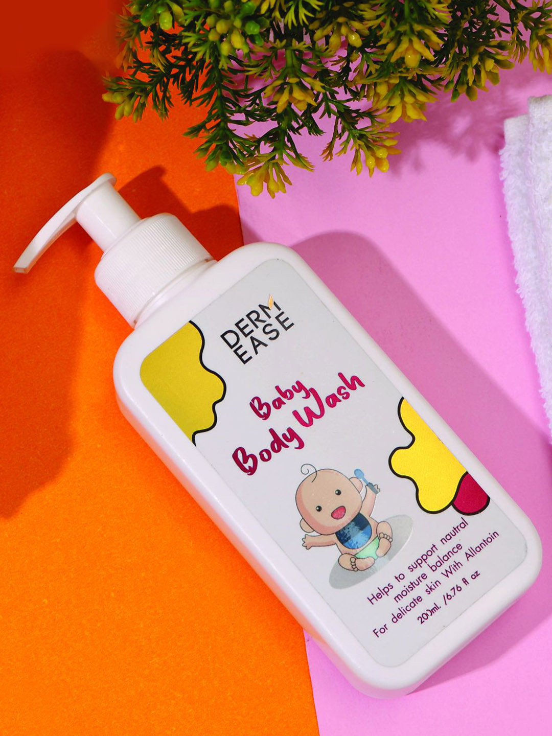 DERMEASE Moisture Balance Baby Body Wash with Aloevera & Allantoin - 200 ml