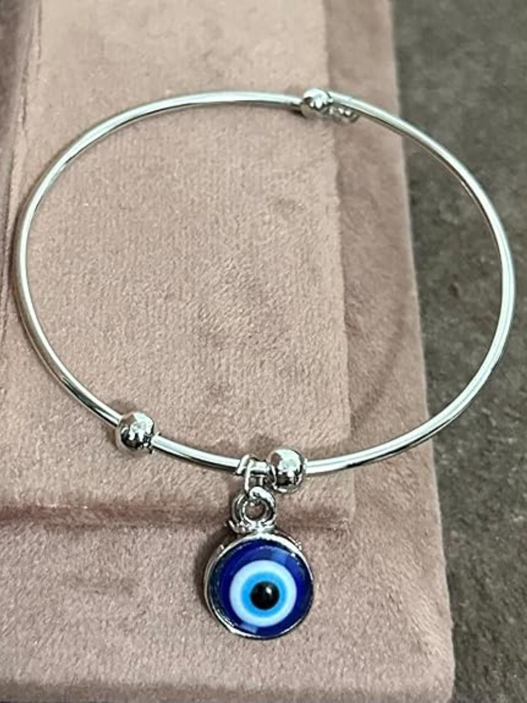 DN Creation Evil Eye Artifical Beaded Cuff Bracelet