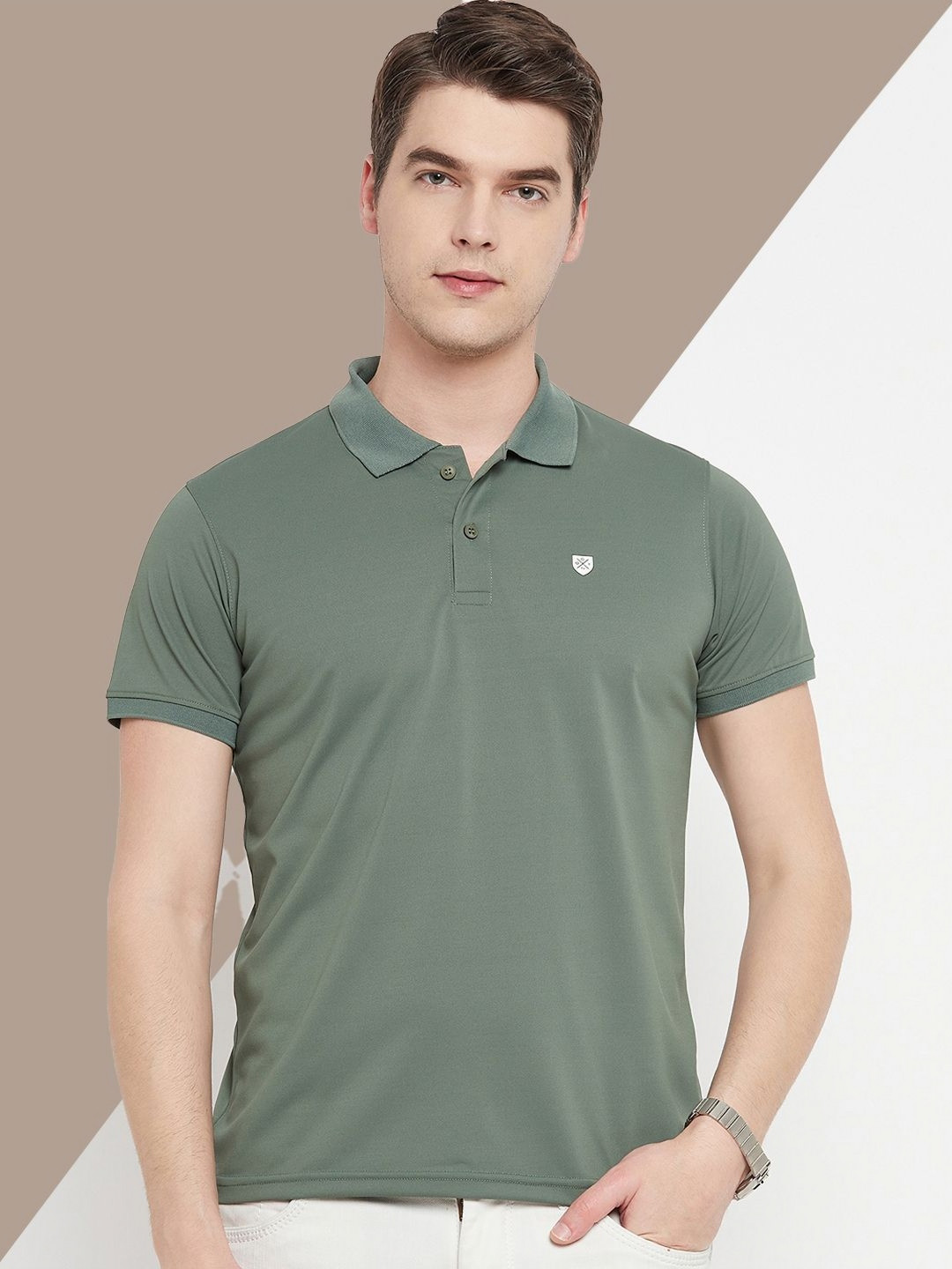 OGEN Men Polo Collar Pockets T-shirt