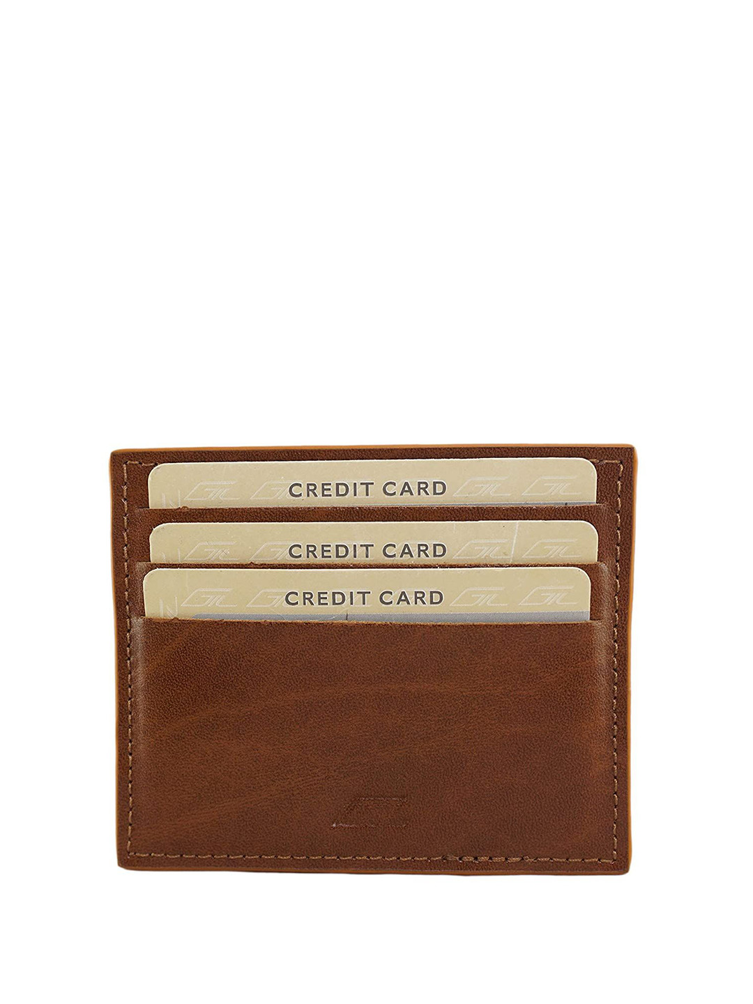 GIL Unisex Floral Leather Card Holder