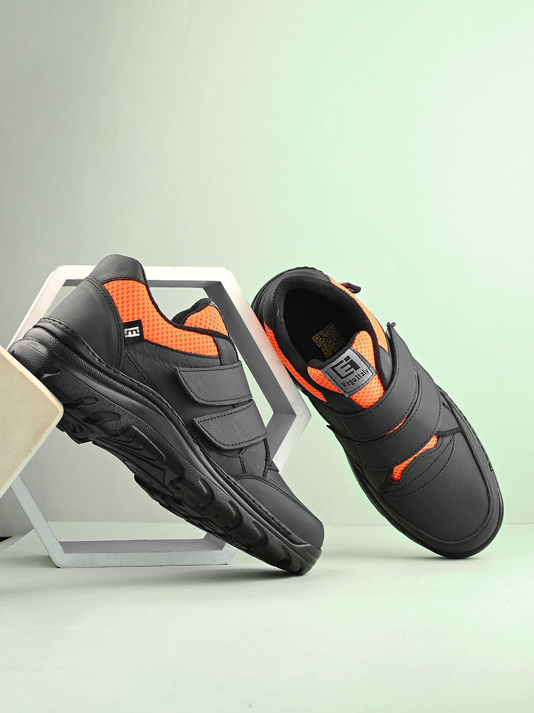 Eego Italy Genuine Leather Steel Toe Safety Shoes with Reflectors