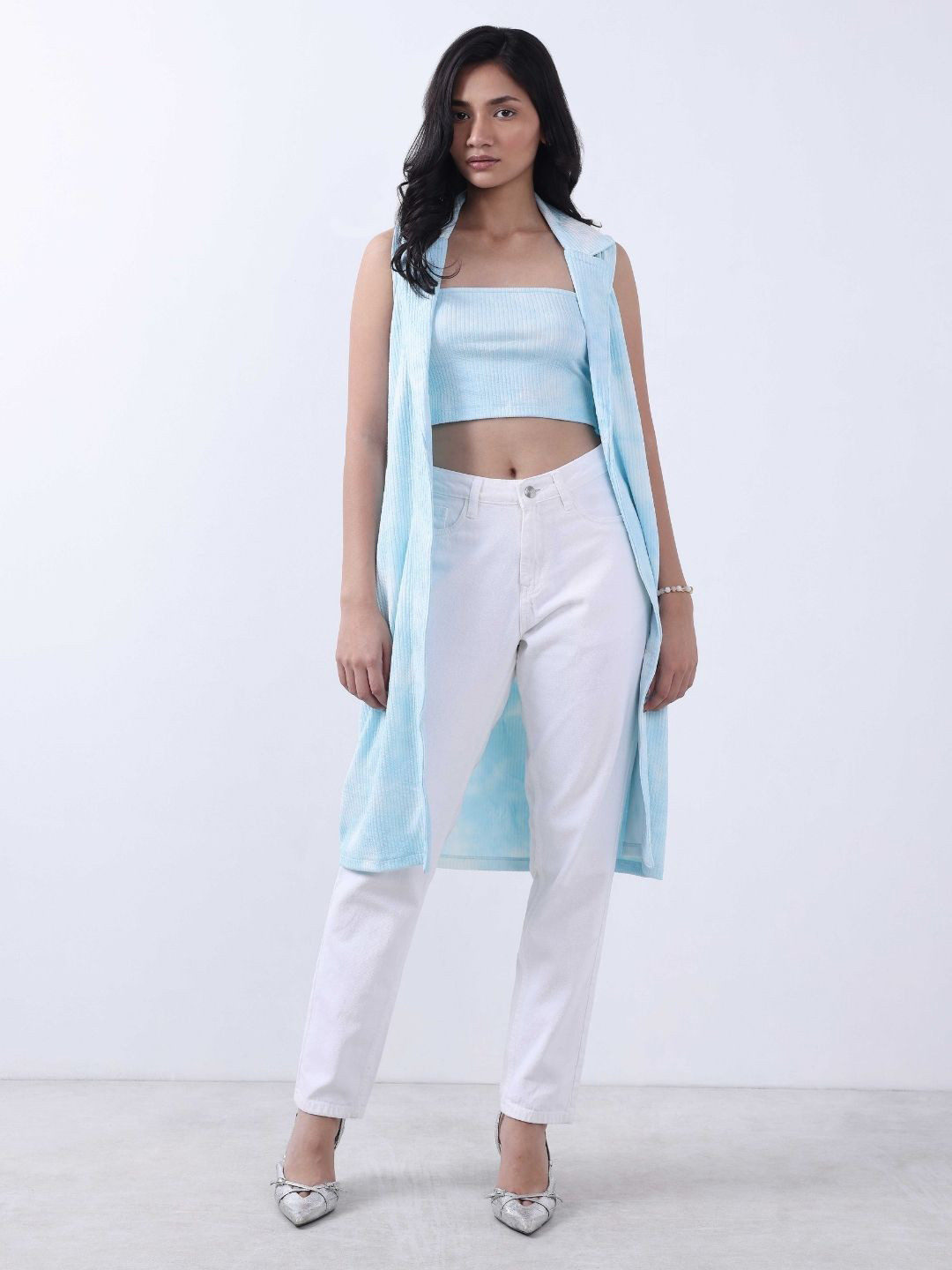 Bonnaty Abstract Printed Longline Shrug