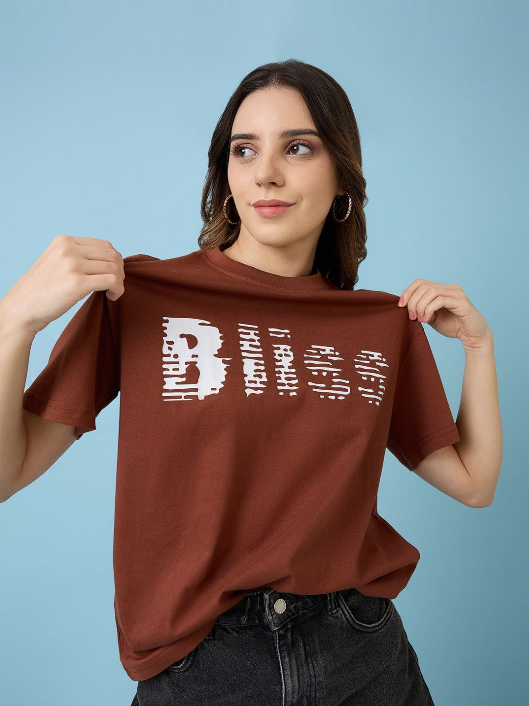 Mast & Harbour Women Printed Applique T-shirt