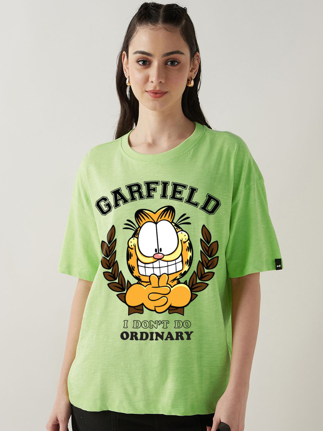 Bewakoof AIR Women Garfield Printed T-shirt