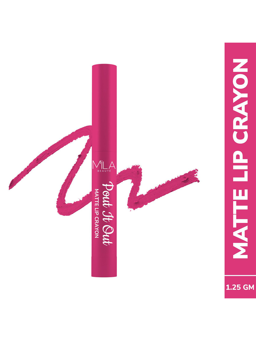 MILA BEAUTE Pout It Out Matte Lip Crayon Lipstick - 1.25 g Belle 111