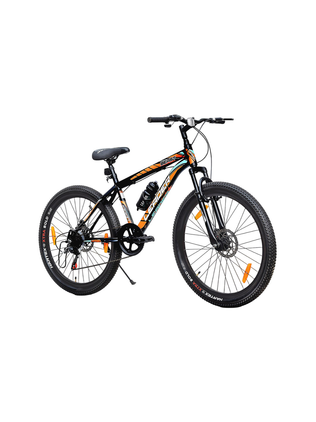 LEADER Beast 24T 21 Speed Mountain Bike With Front Suspension & Dual Disc Brake