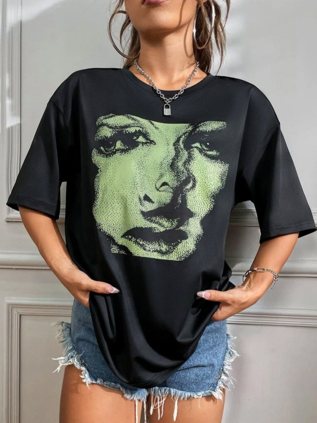 SZN Men Graphic Printed Drop-Shoulder Sleeves Oversized T-shirt