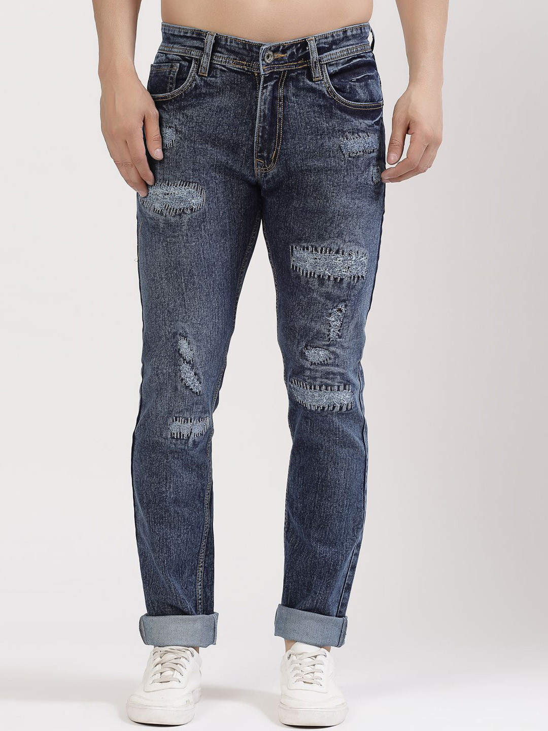 COSMIC Men Low Distress Jeans
