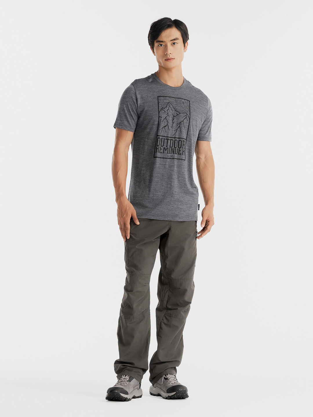 Decathlon FORCLAZ - Forclaz By Men T Shirt Travel 500 Wool