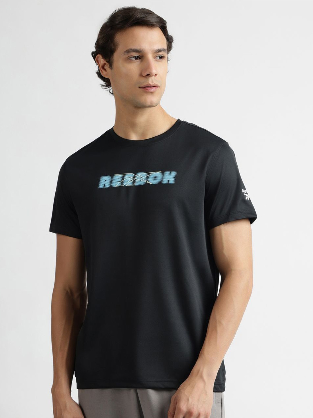 Reebok Logo Printed Crew Neck T-Shirt