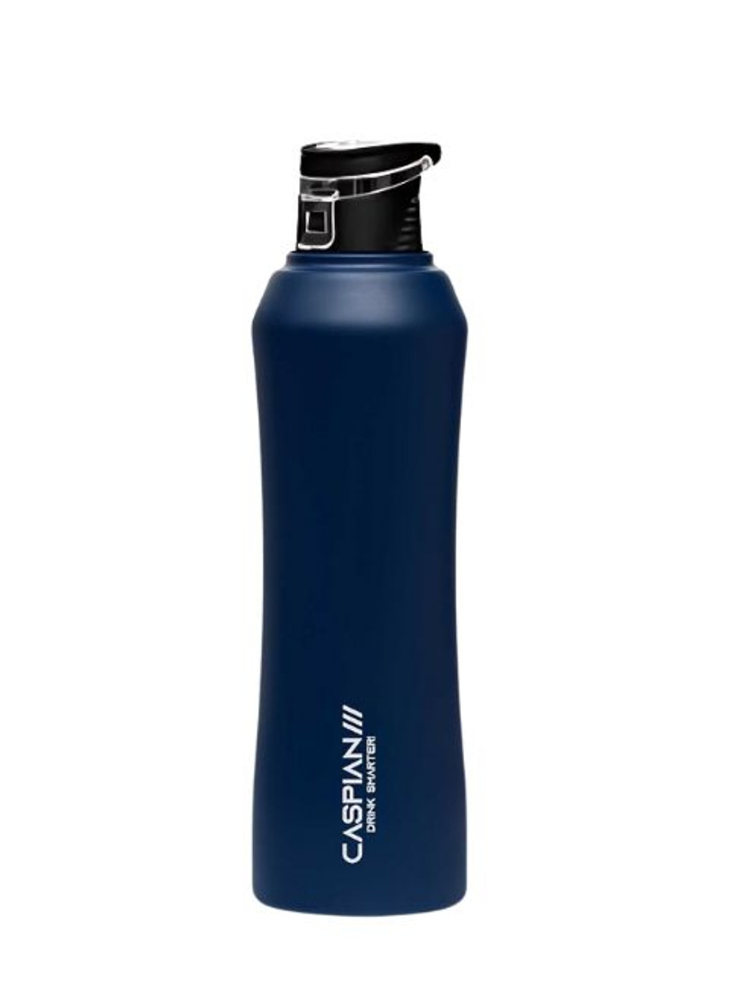 Caspian Trek Blue Brand Logo Stainless Steel Single Wall Vacuum Water Bottle - 1L
