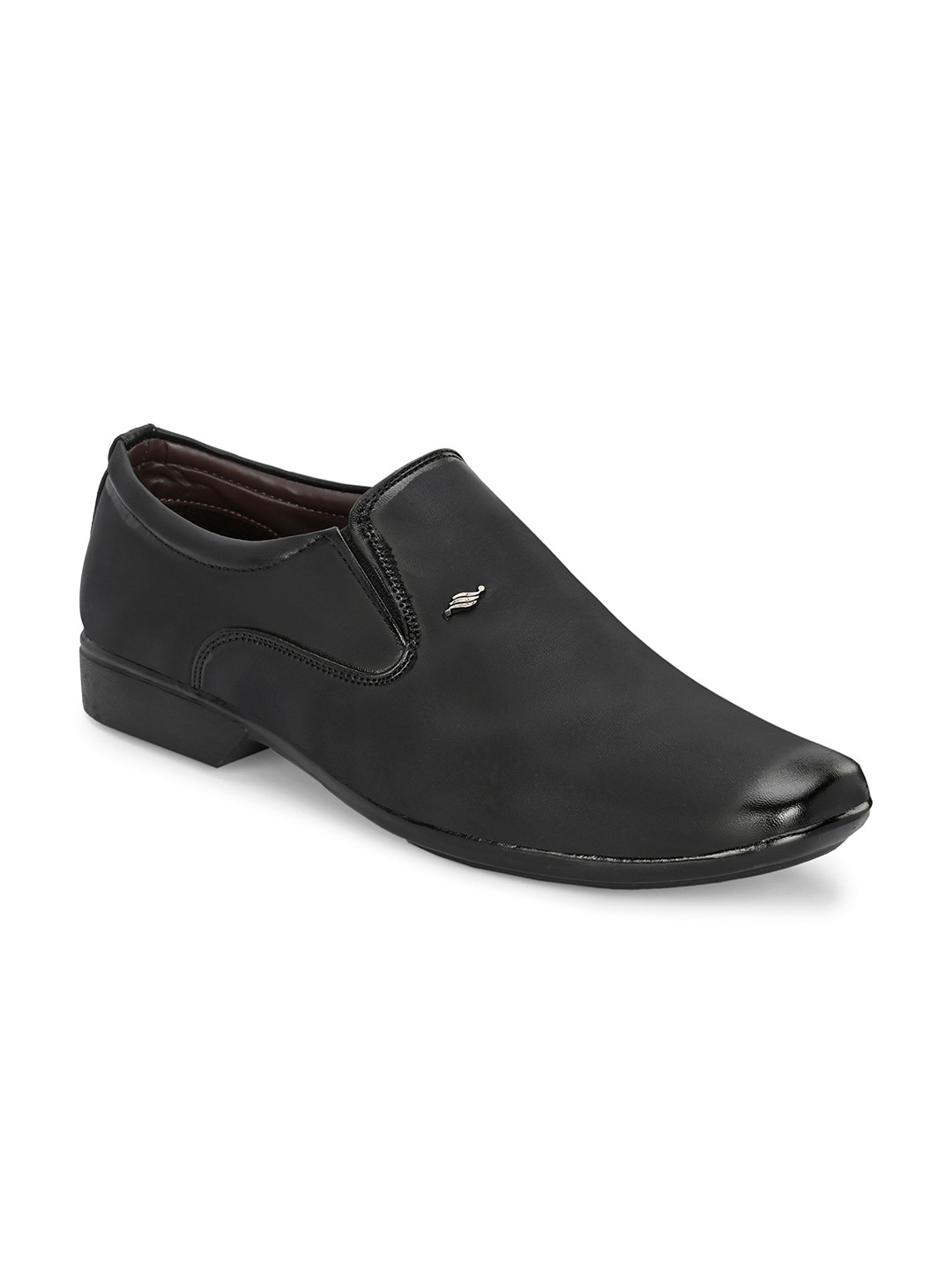 LEEPEETER Men Square Toe Formal Slip On Shoes