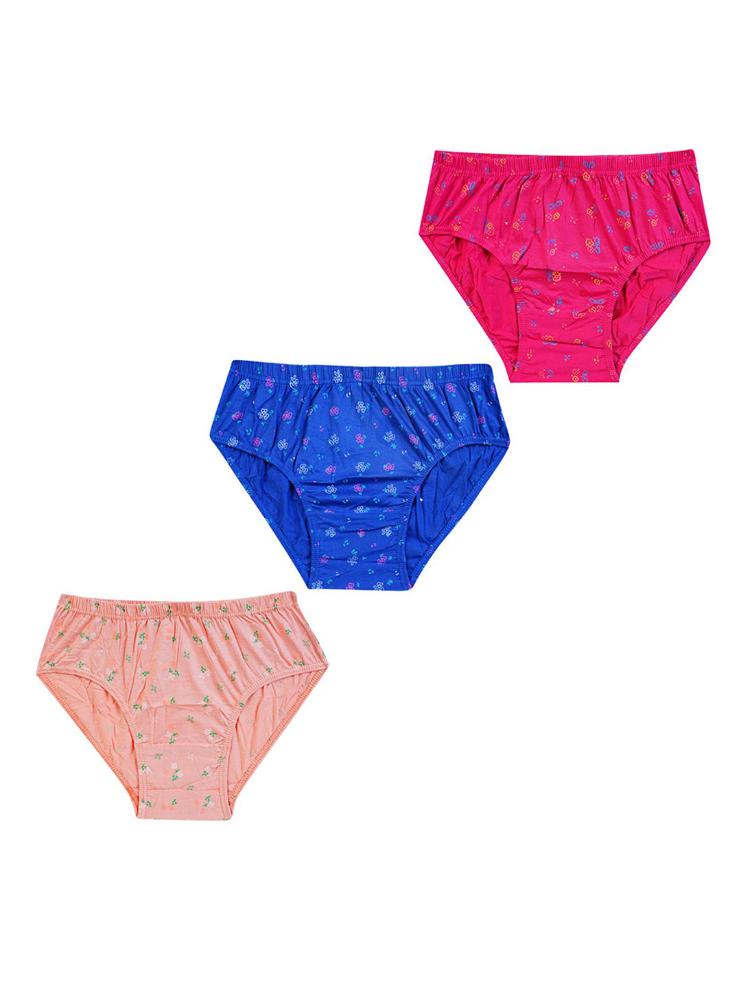 YELLOWDELIGHT Girls Pack Of 3 Cotton Briefs YD 746 Breeze (g) lite jetty) 11-12y-3p