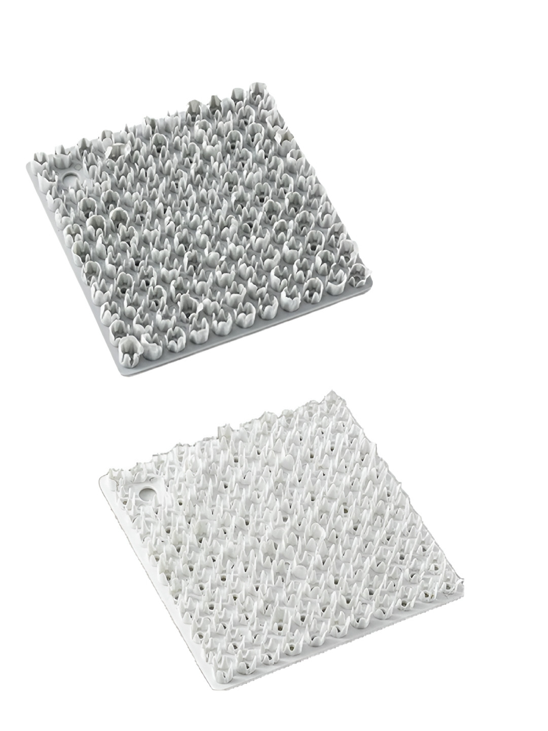 We3 Grey & White 2 Pieces Fruit and Vegetable Cleaning Pads