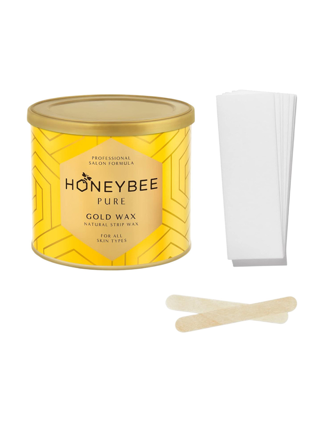 Honeybee Pure Gold Sugar Wax Natural Strip Wax - 600 g