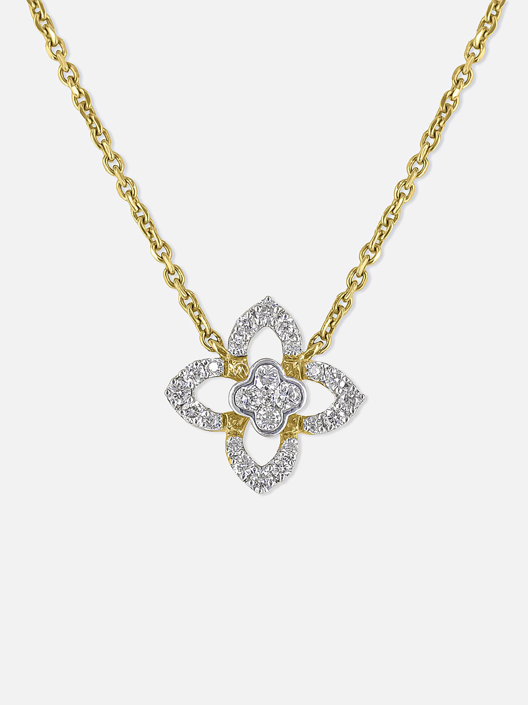 MAIORA Women 18k Rose Gold Necklace and Chains Diamond0.310 carat