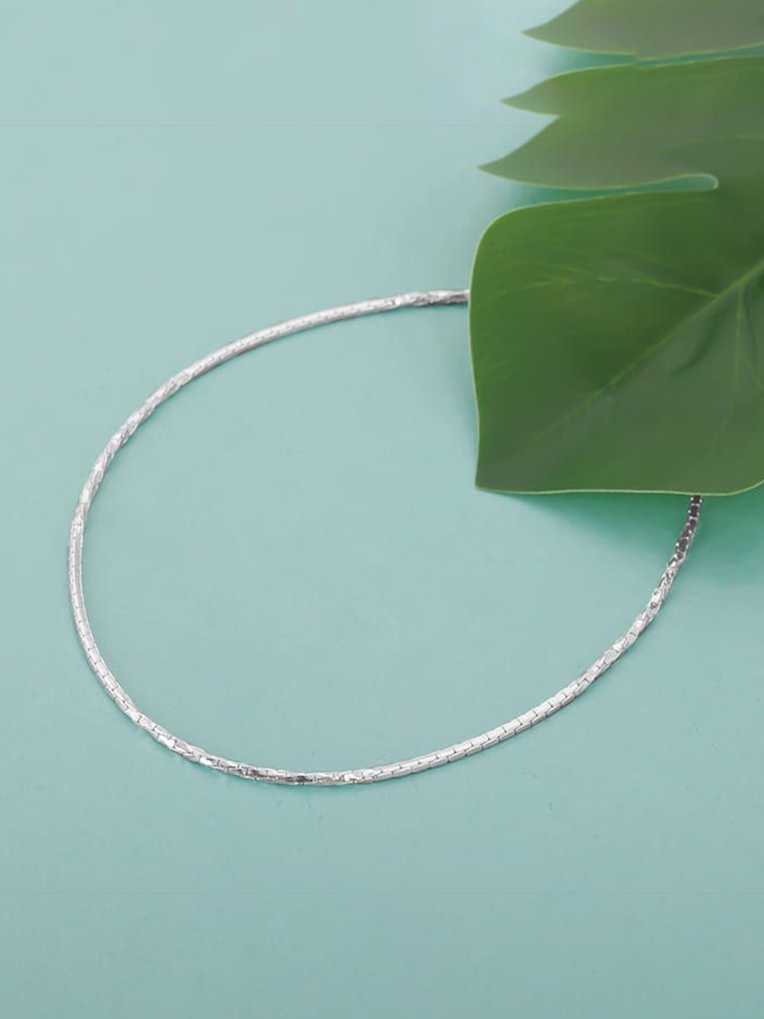 GIVA 925 Silver Rhodium-Plated Anklets