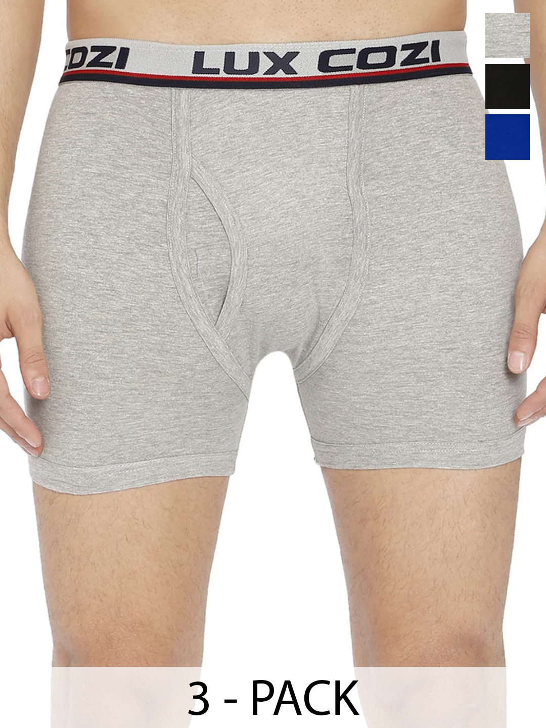 Lux Cozi Men Pack Of 3 Cotton Boxers