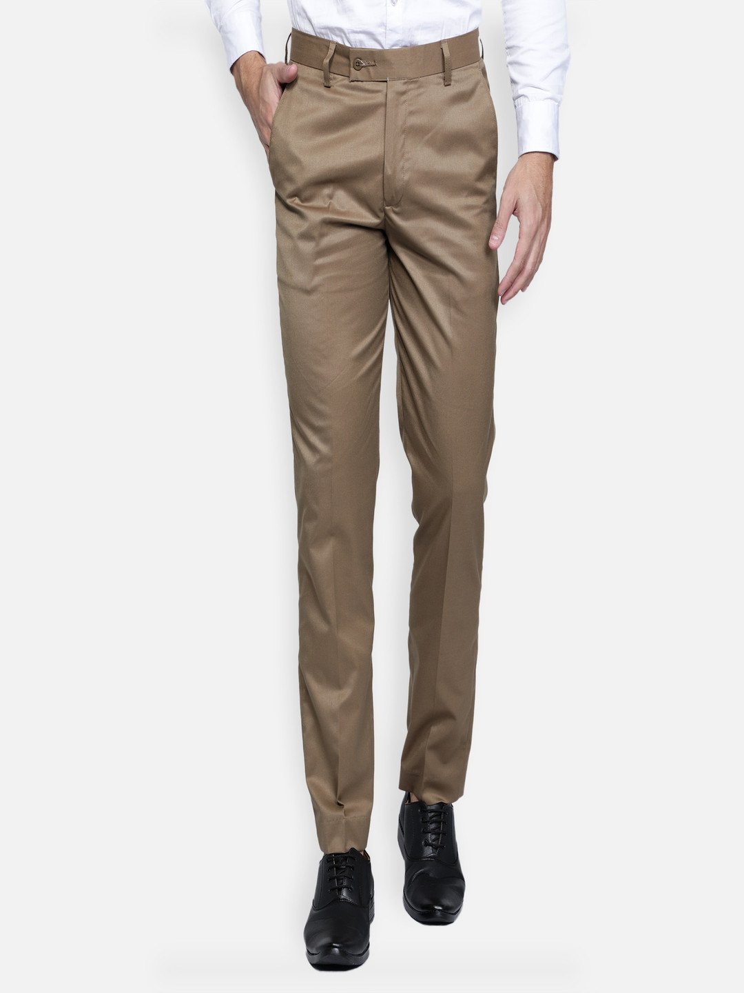 Haul Chic Men Relaxed Straight Leg Slim Fit Trousers