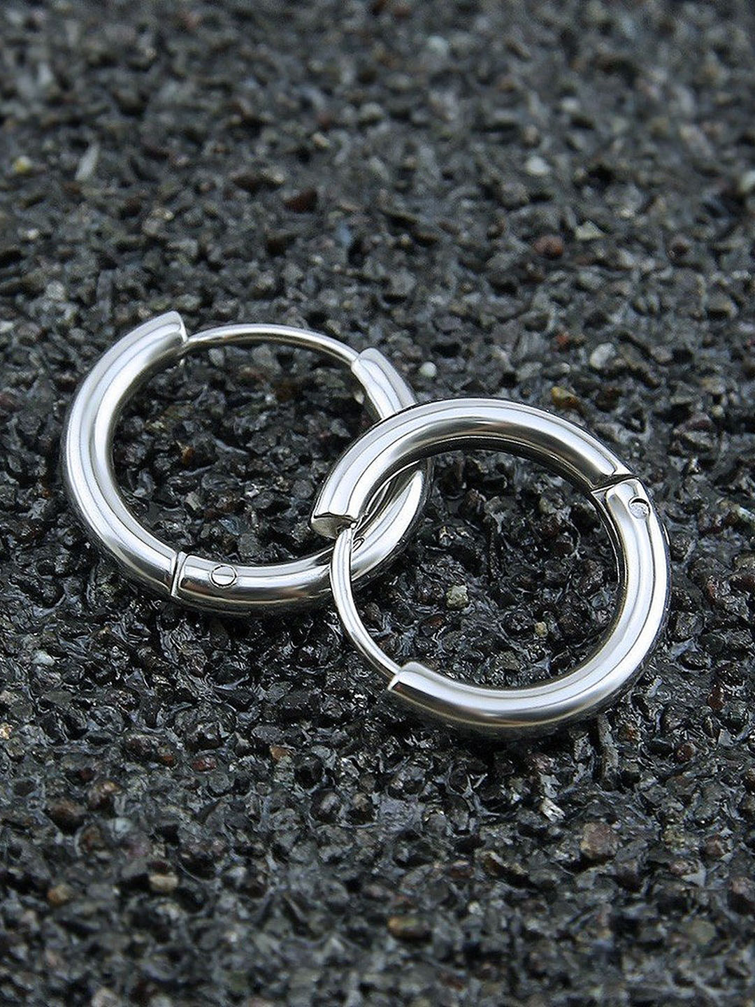Crazy Fashion Stainless Steel Circular Hoop Earrings