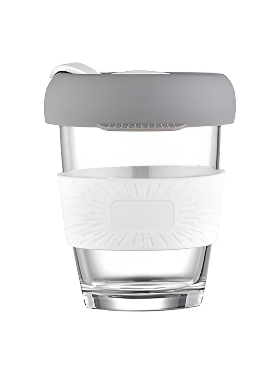 Baskety Amelia White Glass Microwave Safe 2 Piece Mugs-350ml