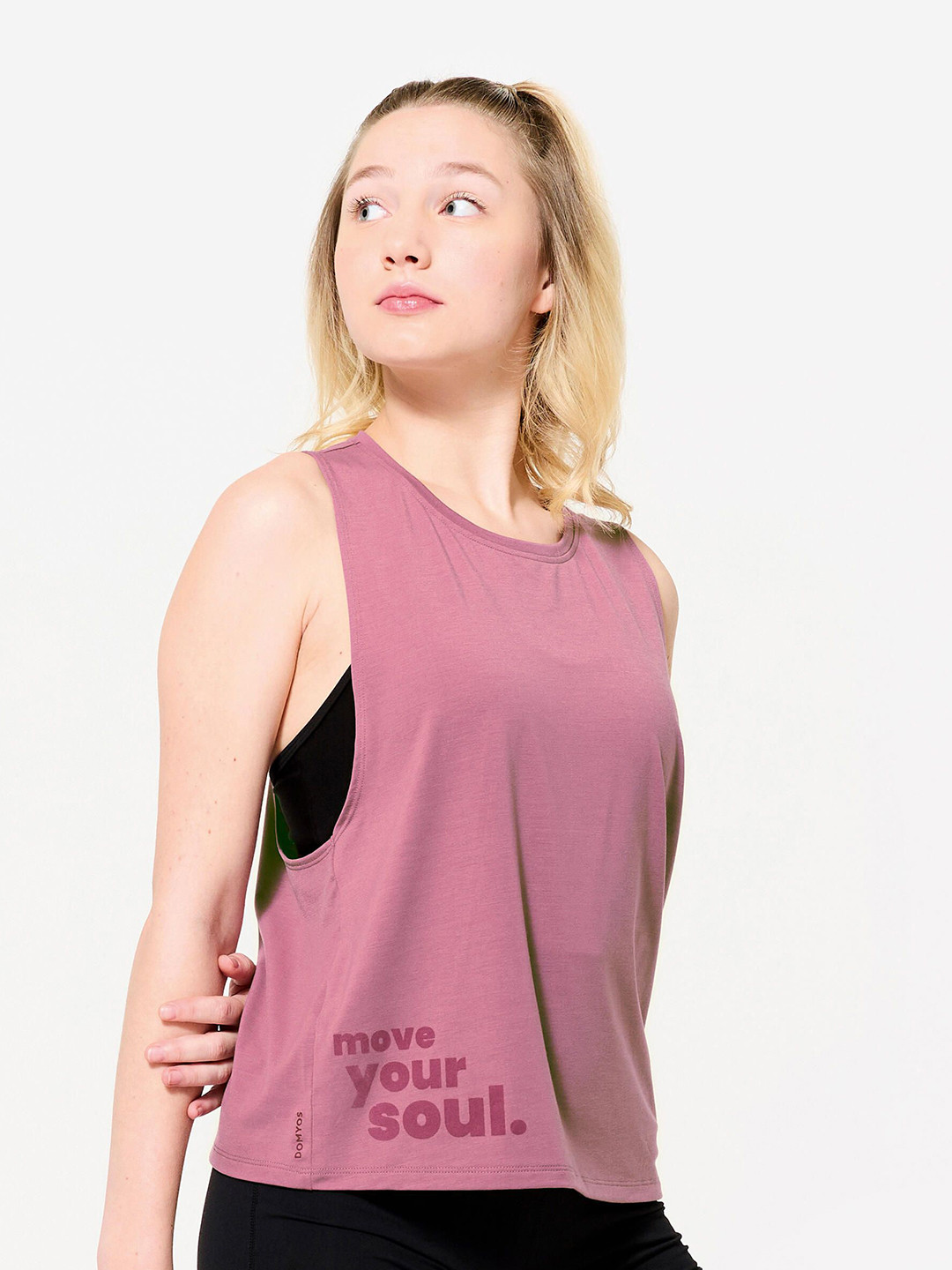 Decathlon DOMYOS - Womens Wide Armhole Cropped Modern Jazz Tank Top