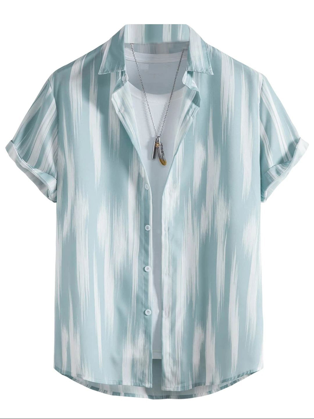 BAESD Boys Standard Opaque Striped Party Shirt