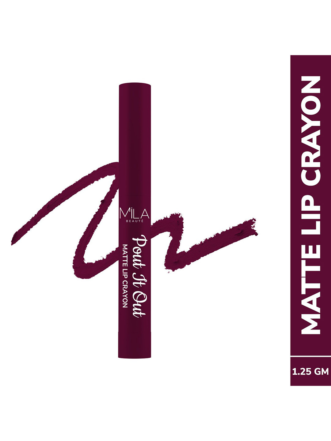 MILA BEAUTE Pout It Out Matte Lip Crayon Lipstick - 1.25 g Moana 112