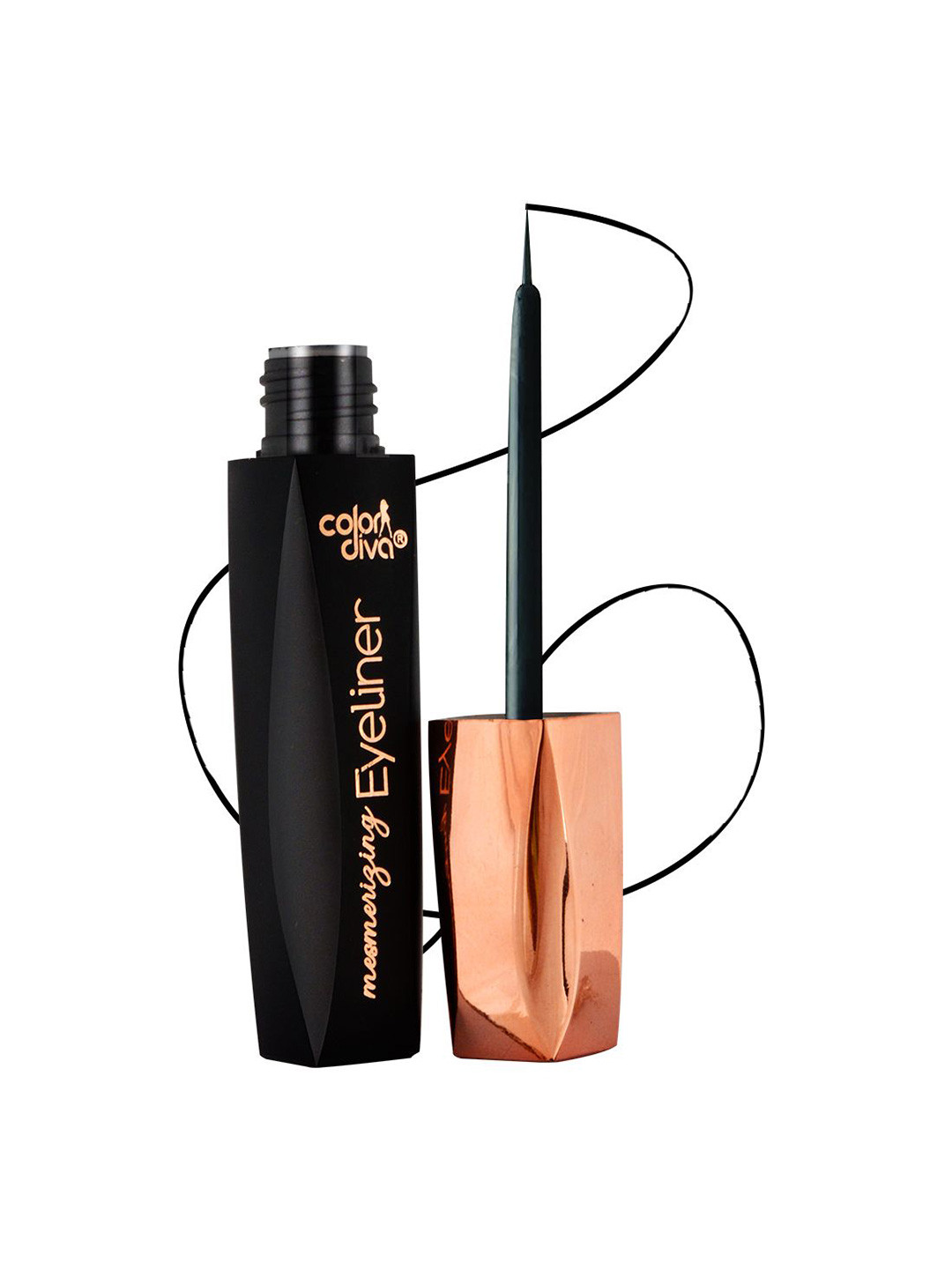 Color Diva Mesmerizing Quick Drying Long Lasting Liquid Eyeliner - 7 ml - Black