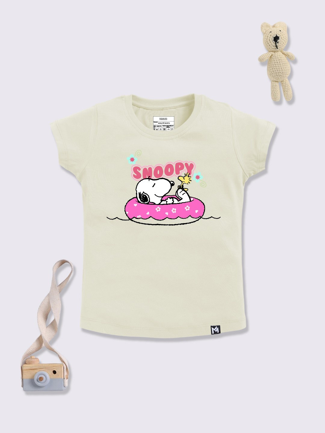 YK X Minute Mirth Infant Girls Snoopy Printed Pure Cotton T-shirt