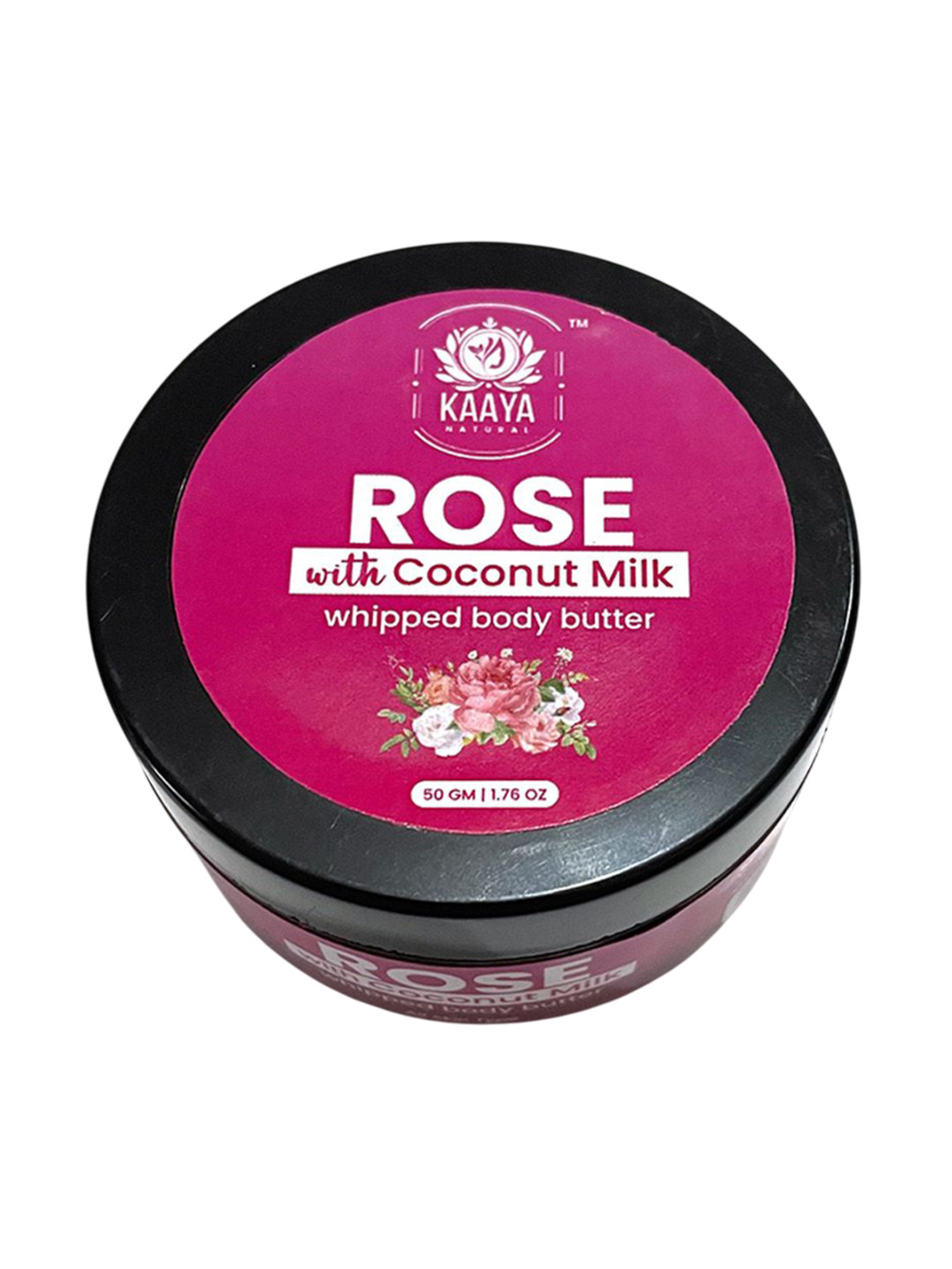 Kaaya Natural Rose With Coconut Milk Whipped Body Butter - 50 g