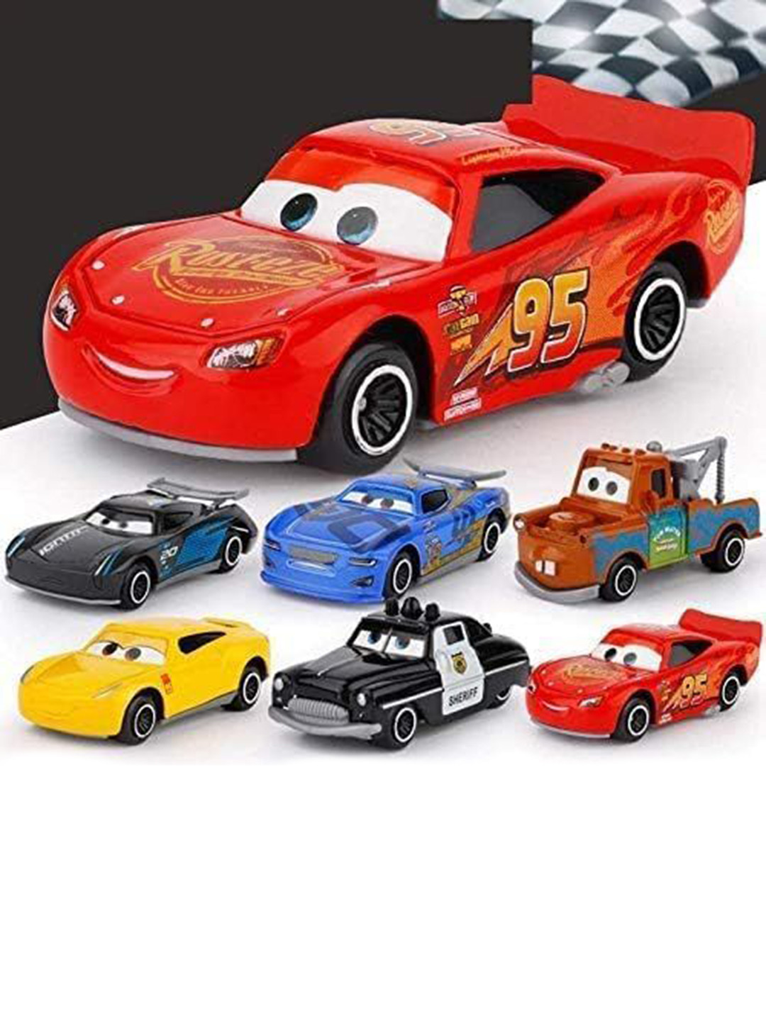 PIPALIYA Kids Set Of 6 Metal Mini Toy Cars